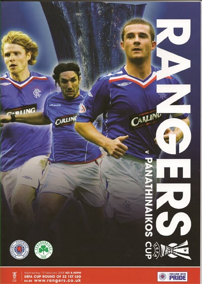 Rangers (Glasgow) FC v Panathinaikos